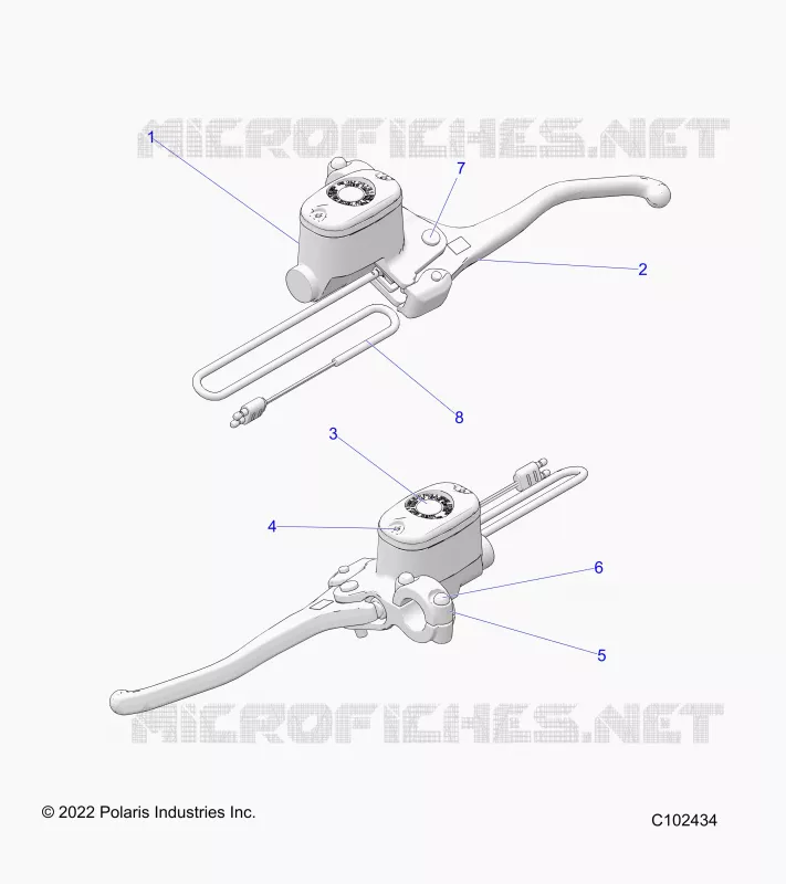 VORDERBREMSE BRAKE LEVER AND MASTER CYLINDER