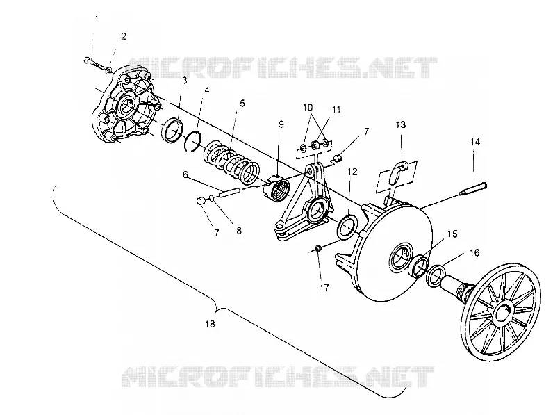 Antriebskupplung ASSEMBLY Storm 0950782, Storm SKS 0950582,  Euro Storm E950782 (4929012901C001)