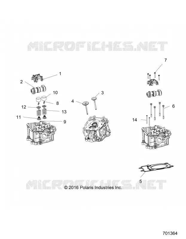 ZYLINDER HEAD, CAMS AND VALVES