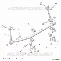 SUSPENSION, FRONT, STABILISATORSTANGE