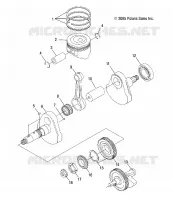 MOTOR, KURBELWELLE AND KOLBEN