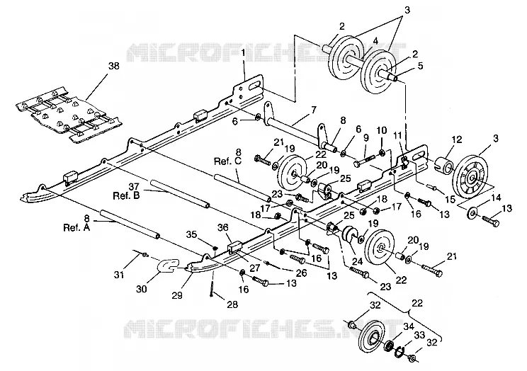 SUSPENSION ASSEMBLY XLT SP 0940667 (4925022502021A)