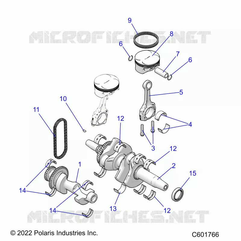 ENGINE, BALANCE SHAFT, KURBELWELLE/PISTON