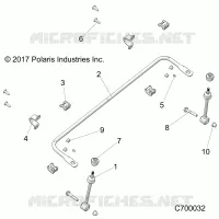SUSPENSION, FRONT STABILISATORSTANGE- R21RRE99A9/AC/AP/AW/B9/BC/BP/BW (C700032)