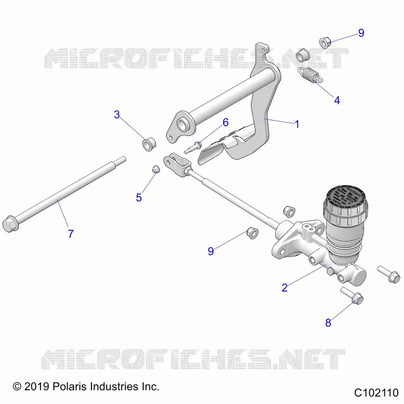 BRAKES, PEDAL AND MASTER CYLINDER MOUNTING