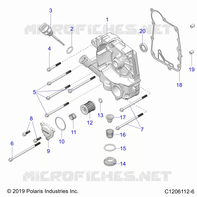 CRANKCASE COVER ASM, RIGHT