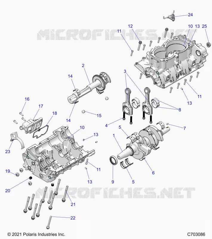 ENGINE, CRANKCASE AND KURBELWELLE