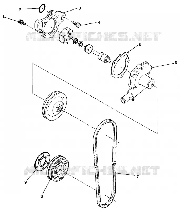 WASSERPUMPE 440 XCR SP 0961760 (4931583158C009)