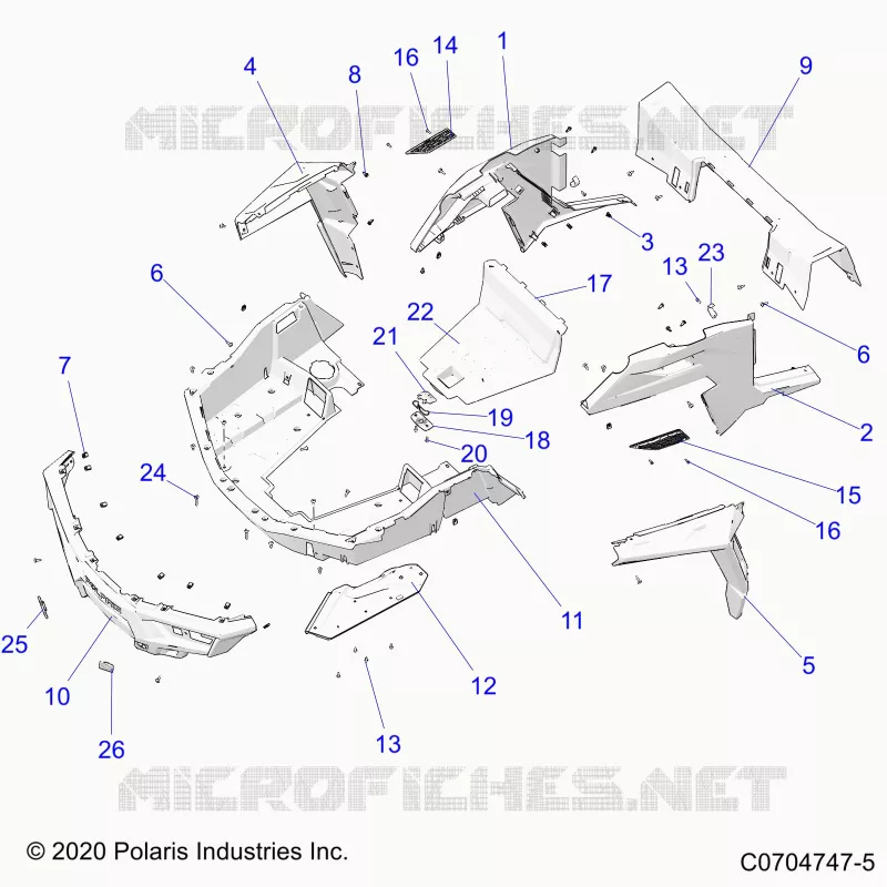 KAROSSERIE HINTEN RACK AND FENDERS