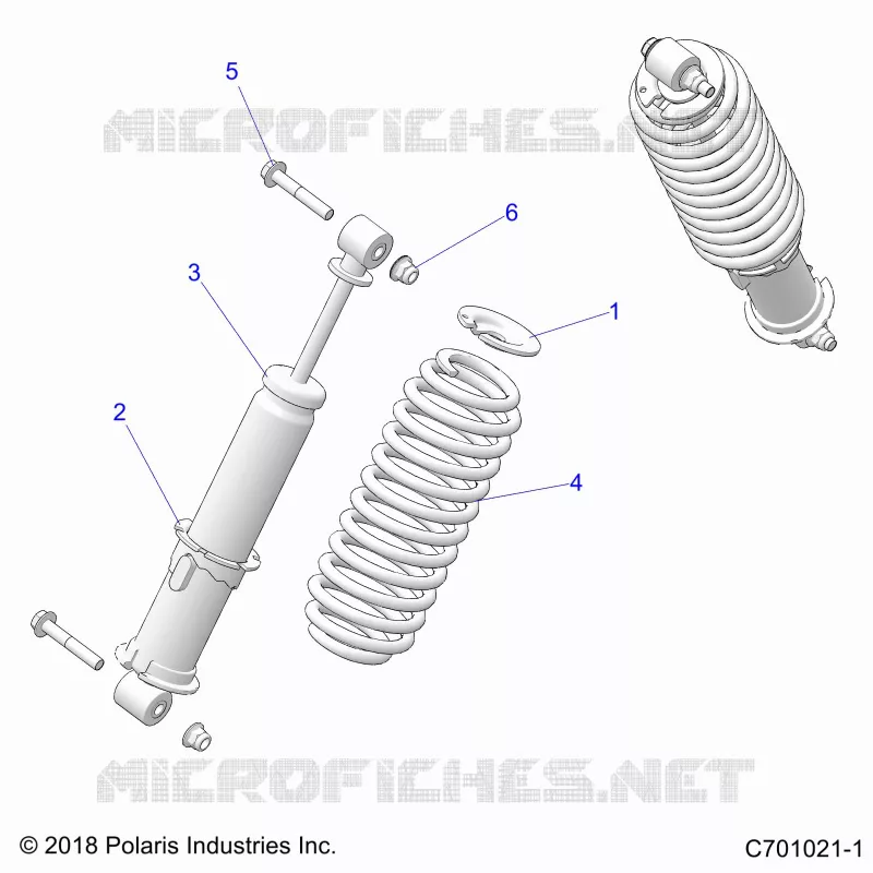 SUSPENSION, FRONT SHOCK