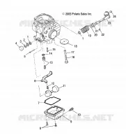 MOTOR, VERGASER LOWER
