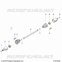 ANTRIEB, DRIVE SHAFT, FRONT
