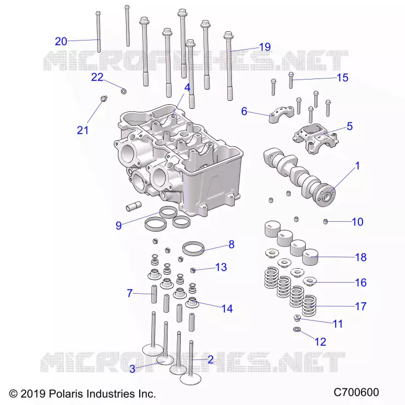 ENGINE, ZYLINDERKOPF AND VALVES