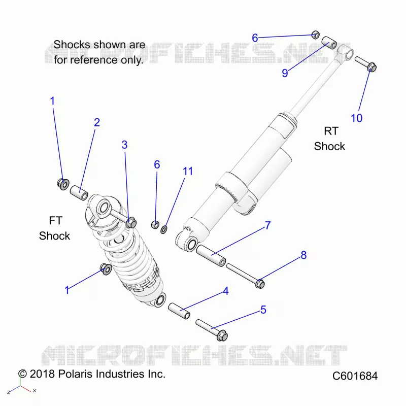 SUSPENSION, SHOCK MOUNTING, REAR SUSP.
