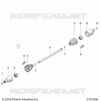 DRIVE TRAIN, GETRIEBE VORNE SHAFT