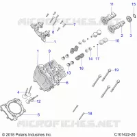 ENGINE, ZYLINDERKOPF, CAMS AND VALVES