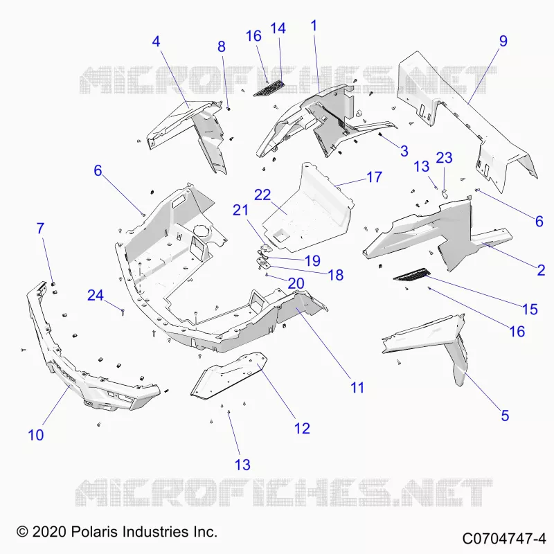 KAROSSERIE HINTEN RACK AND FENDERS