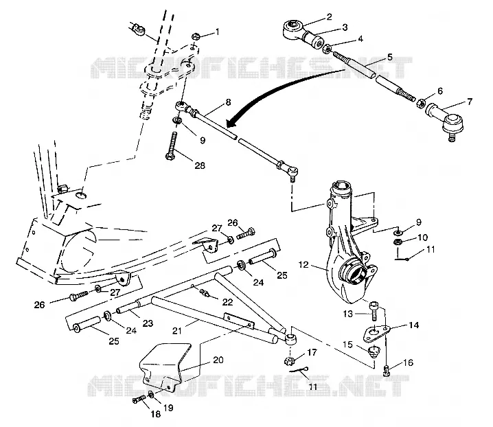 Querlenkern 4X4 350L W938139 (4924052405019A)