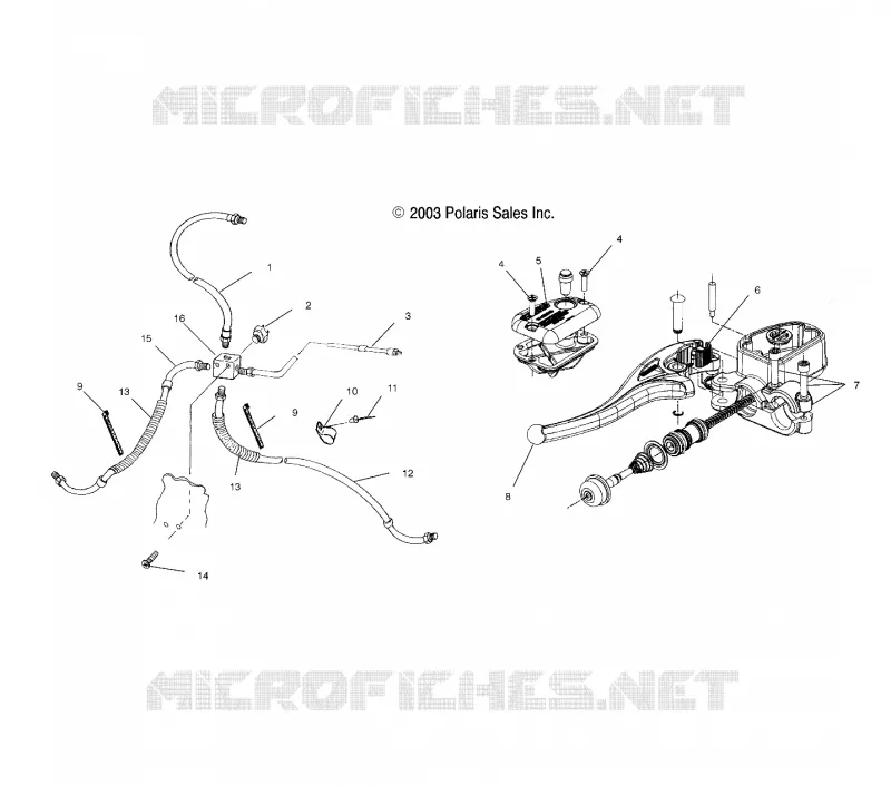KONTROLLEN-MASTER CYLINDER/BREMSE LINE
