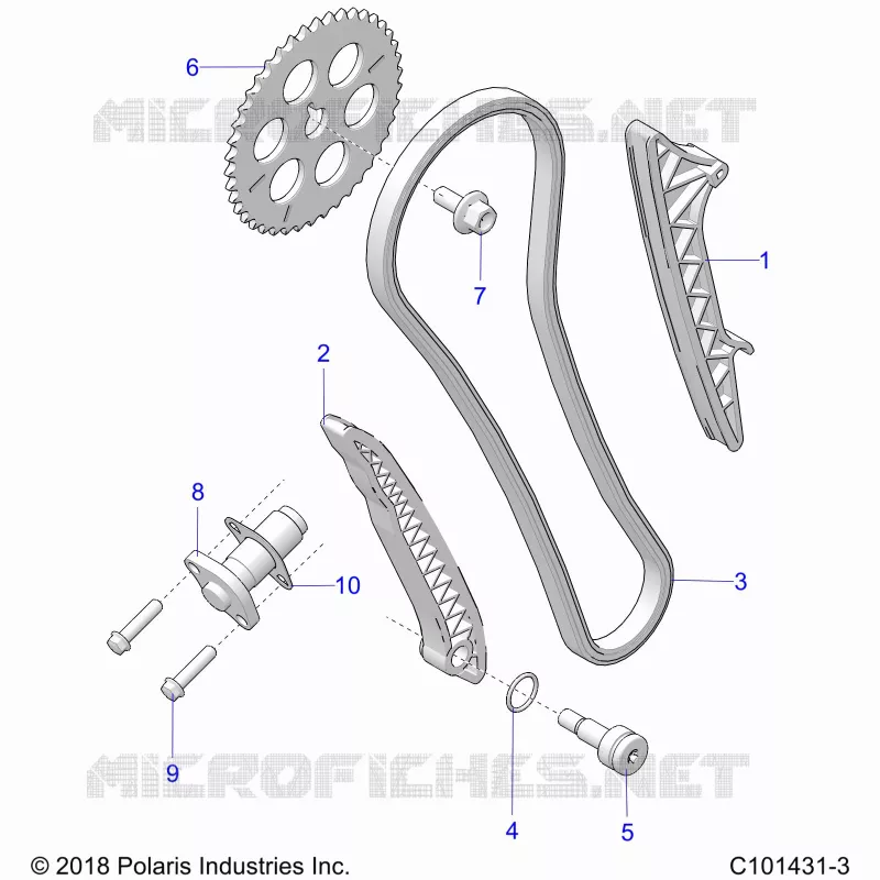CAM CHAIN AND TENSIONER