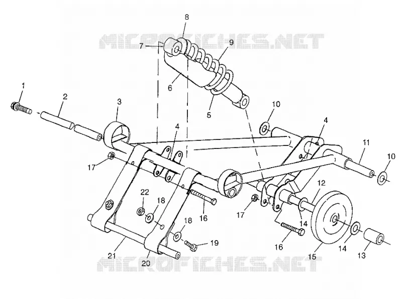 FRONT Drehmomentarm (SKS) 700 SKS 0970566 and EUROPEAN 700 SKS E970566 (4938573857B013)