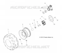 RADS, REAR TIRE AND BRAKE DISC