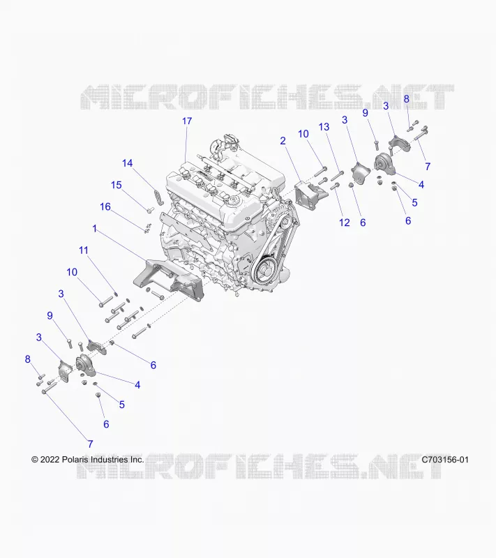 MOTOR, MOUNTING & LONG BLOCK