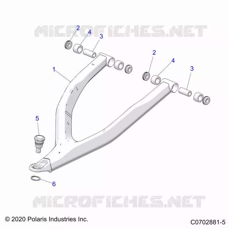 FRONT SUSPENSION CONTROL ARMS UPPER