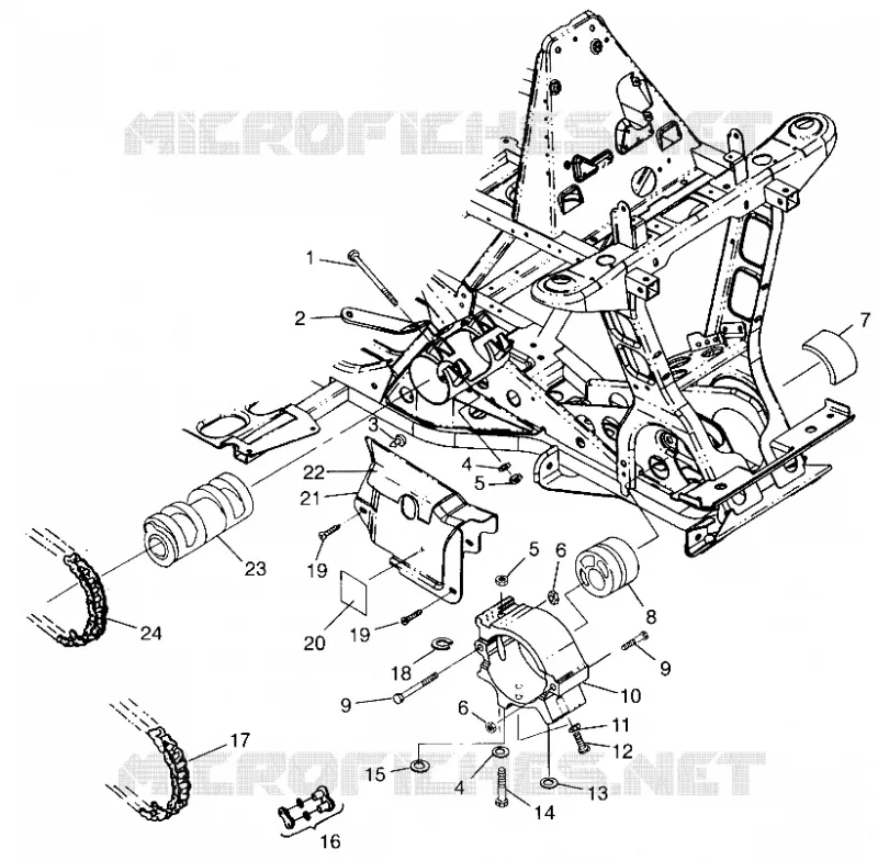 GETRIEBE VORNE SCRAMBLER 400L W97BC38C (4939893989B001)