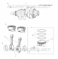 ENGINE, KURBELWELLE AND PISTON