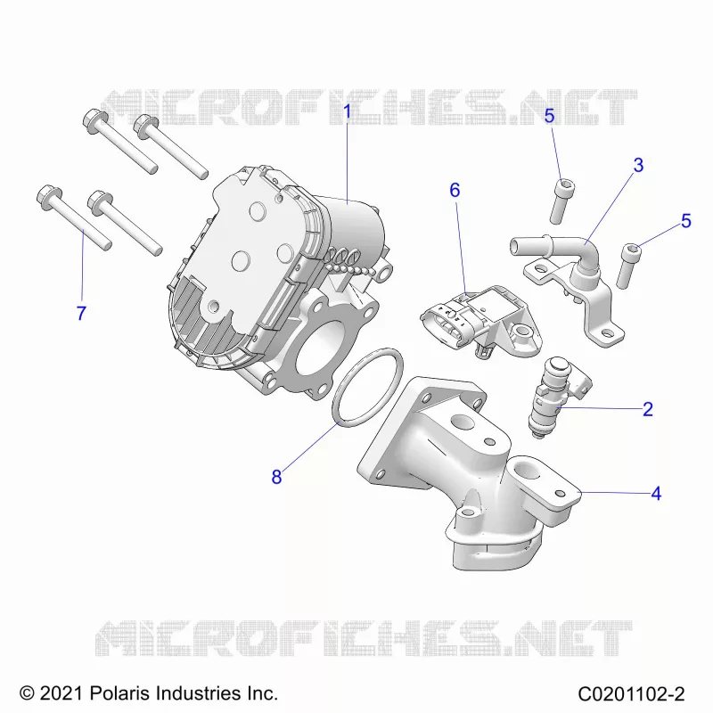 ENGINE, DROSSELKLAPPENGEHÃ„USE AND FUEL RAIL