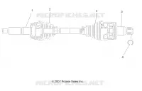 ANTRIEB, REAR HALF SHAFT