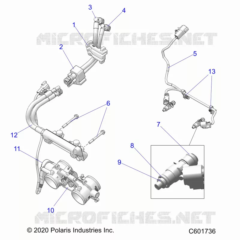 KRAFTSTOFFSYSTEM, RAIL, LINES AND THROTTLE BODY