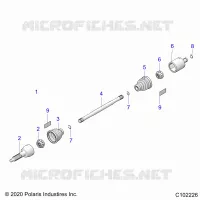 ANTRIEB, REAR DRIVE SHAFT 