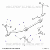 SUSPENSION, FRONT STABILISATORSTANGE