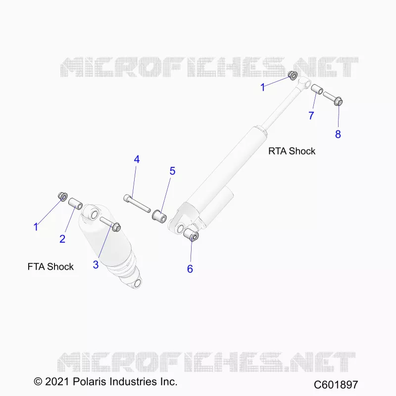 SUSPENSION, SHOCK MOUNTING, REAR SUSP.