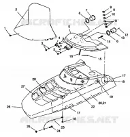 HAUBE ASSEMBLY 500 EFI 0942774 and EFI SKS 0942574 (4924982498005A)