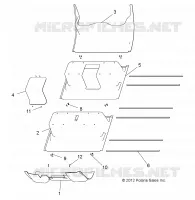 BODENBLECH, PLASTIC W/NINE 8V BATTERIE OPTION