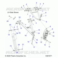 SUSPENSION, CONTROL ARMS, SPINDLE, IFS SCHOCK MNTG