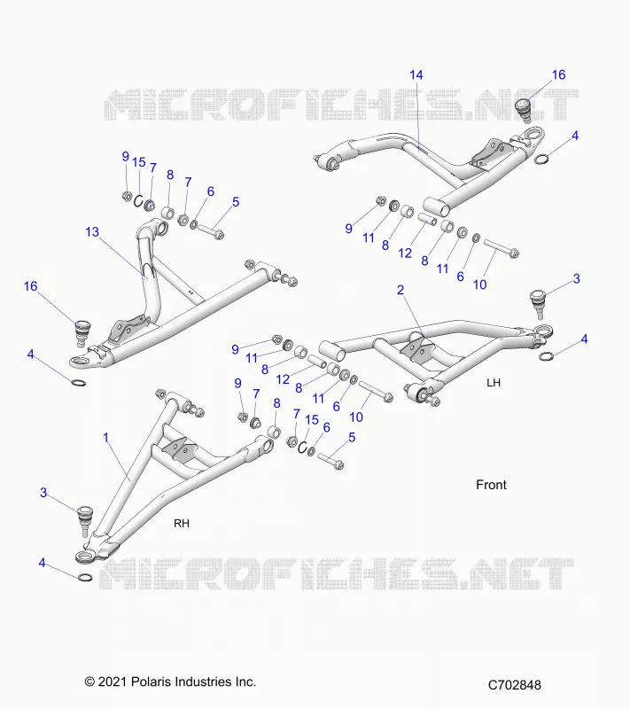 FRONT SUSPENSION CONTROL ARMS