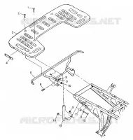 HINTER RACK MOUNTING XPLORER 300 W97CC28C (4939813981A008)
