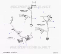 ELEKTRIC, WIRE HARNESS, HOOD, ELECTRIC START