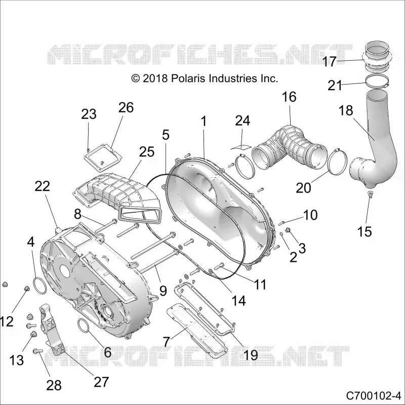 ANTRIEB, CLUTCH COVER AND DUCTING