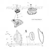MOTOR, STATOR COVER and SCHWUNGRAD