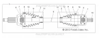 DRIVE TRAIN, GETRIEBE VORNE SHAFT