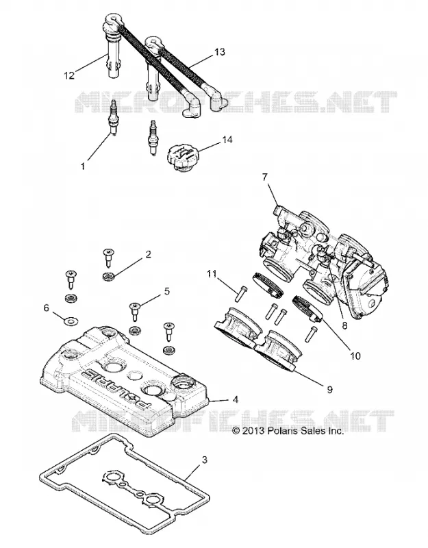 ENGINE, THROTTLE BODY AND VENTILDECKEL