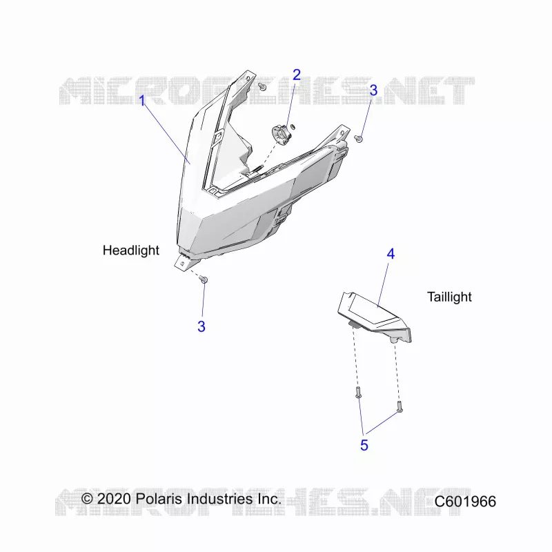 ELEKTRIC, HEADLIGHT AND TAILLIGHT