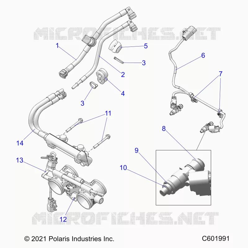 KRAFTSTOFFSYSTEM, RAIL, LINES AND THROTTLE BODY