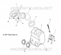 MOTOR, LUFTFILTERKASTEN  ASM.