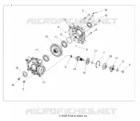 DRIVE TRAIN, HINTER GEARCASE INTERNALS